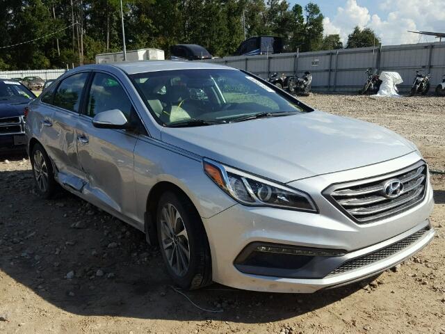 5NPE34AF4FH217523 - 2015 HYUNDAI SONATA SPO SILVER photo 1