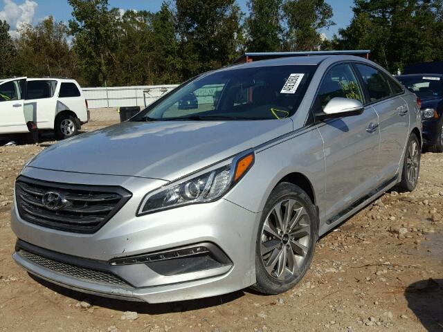 5NPE34AF4FH217523 - 2015 HYUNDAI SONATA SPO SILVER photo 2