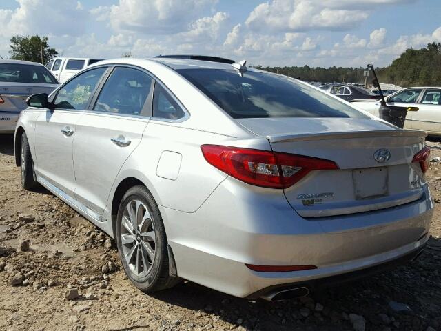 5NPE34AF4FH217523 - 2015 HYUNDAI SONATA SPO SILVER photo 3