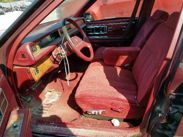 1G4HP54C3LH527936 - 1990 BUICK LESABRE CU BURGUNDY photo 5