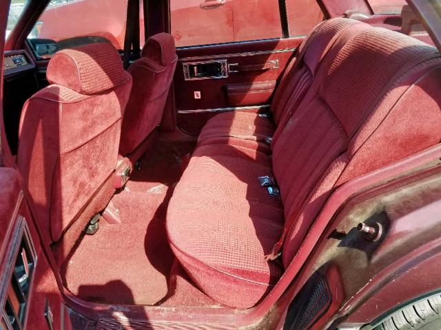 1G4HP54C3LH527936 - 1990 BUICK LESABRE CU BURGUNDY photo 6