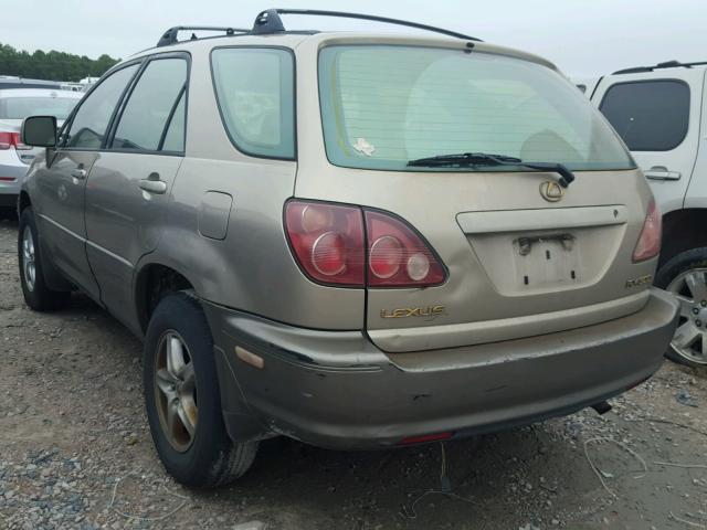 JT6GF10U9X0007102 - 1999 LEXUS RX 300 GOLD photo 3