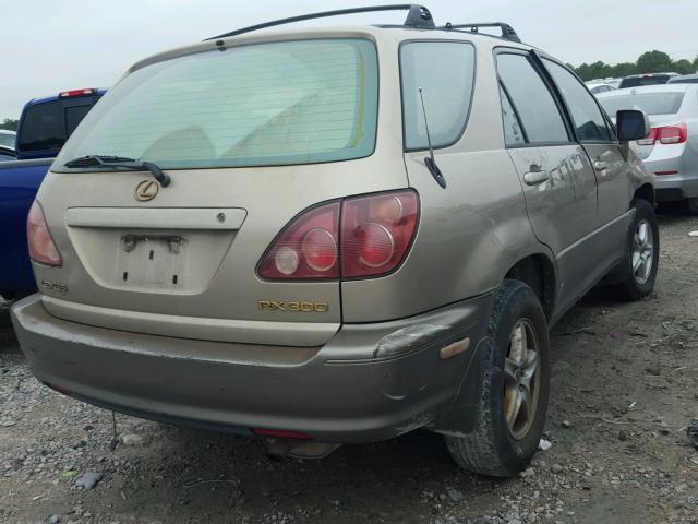 JT6GF10U9X0007102 - 1999 LEXUS RX 300 GOLD photo 4