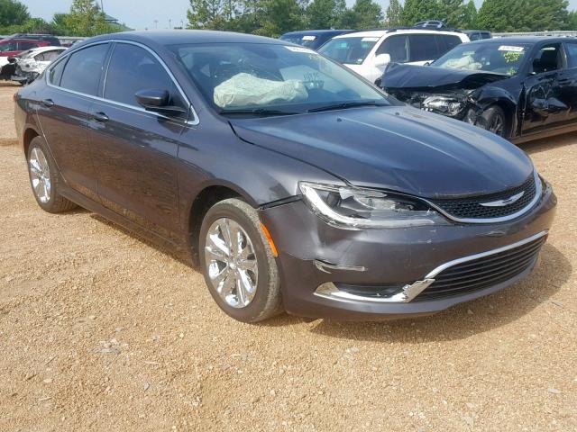 1C3CCCAB6FN539647 - 2015 CHRYSLER 200 LIMITE GRAY photo 1