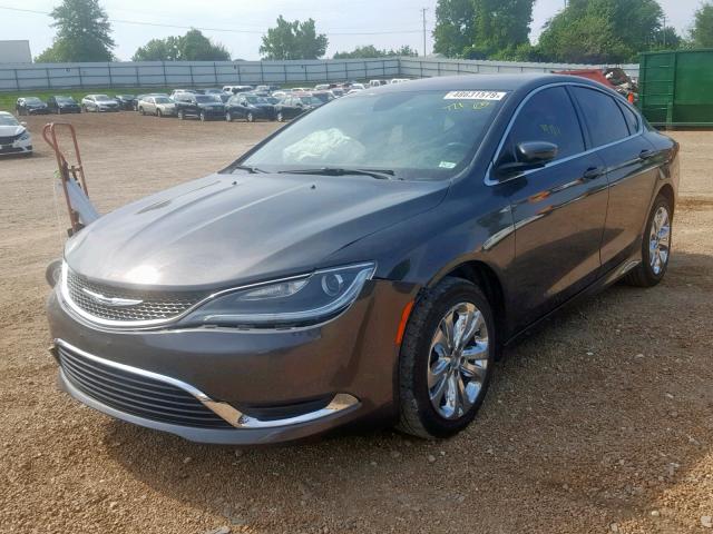 1C3CCCAB6FN539647 - 2015 CHRYSLER 200 LIMITE GRAY photo 2