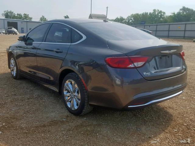 1C3CCCAB6FN539647 - 2015 CHRYSLER 200 LIMITE GRAY photo 3