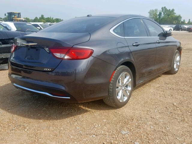 1C3CCCAB6FN539647 - 2015 CHRYSLER 200 LIMITE GRAY photo 4