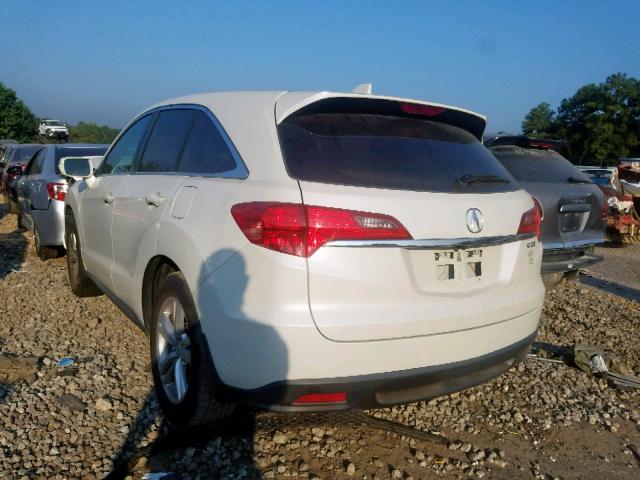 5J8TB3H37DL005967 - 2013 ACURA RDX WHITE photo 3