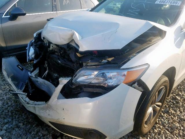 5J8TB3H37DL005967 - 2013 ACURA RDX WHITE photo 9