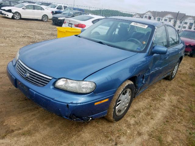 1G1ND52M4WY195644 - 1998 CHEVROLET MALIBU BLUE photo 2