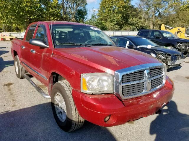 1D7HW48K06S704829 - 2006 DODGE DAKOTA QUA RED photo 1