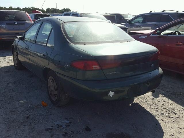 1FAFP10P7XW114065 - 1999 FORD ESCORT LX GREEN photo 3