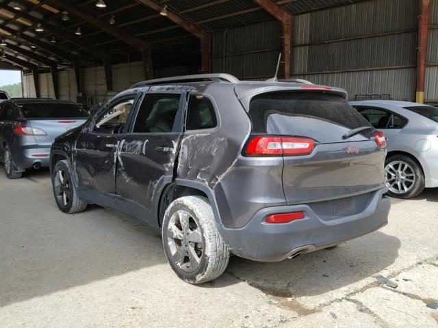 1C4PJLCB3GW274844 - 2016 JEEP CHEROKEE L GRAY photo 3