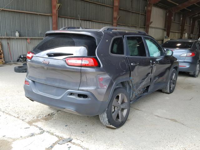 1C4PJLCB3GW274844 - 2016 JEEP CHEROKEE L GRAY photo 4