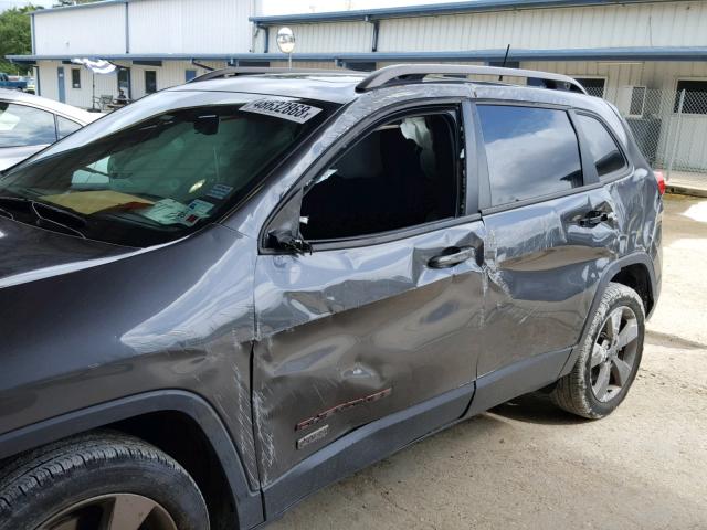 1C4PJLCB3GW274844 - 2016 JEEP CHEROKEE L GRAY photo 9