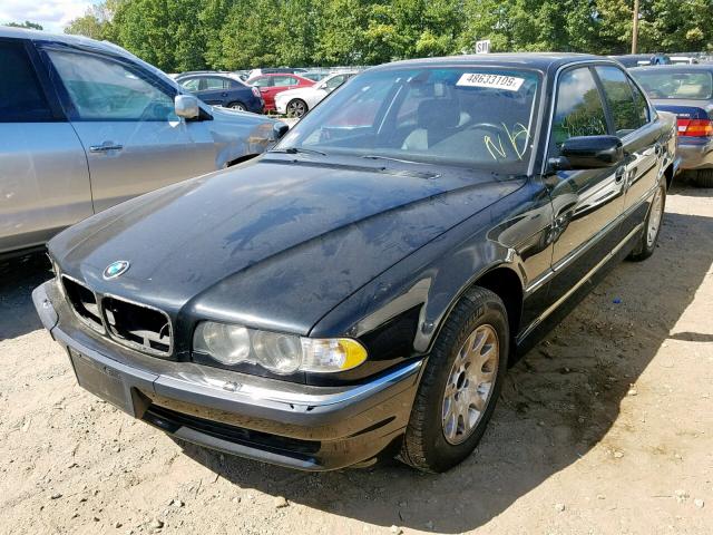 WBAGG83401DN89002 - 2001 BMW 740 I AUTO BLACK photo 2