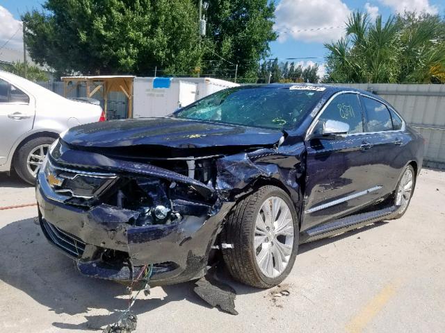 2G1125S30J9106077 - 2018 CHEVROLET IMPALA PRE ლურჯი ფოტო 2