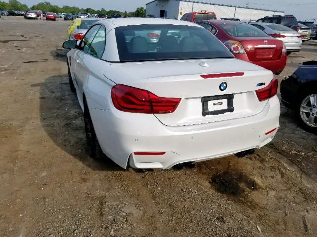 WBS4Z9C59JED22798 - 2018 BMW M4 WHITE photo 3