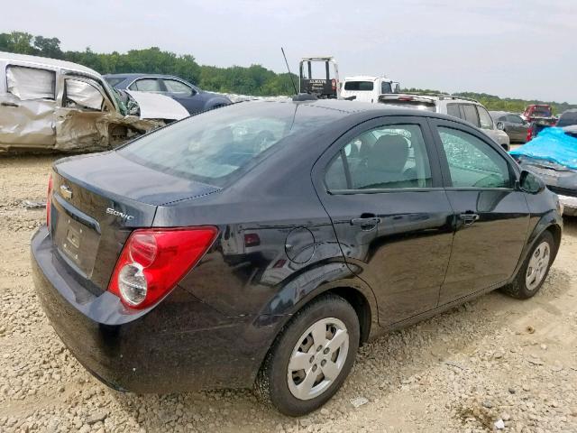 1G1JA5SH3F4171790 - 2015 CHEVROLET SONIC LS BLACK photo 4