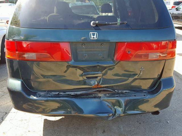 2HKRL1851YH574738 - 2000 HONDA ODYSSEY LX GREEN photo 9