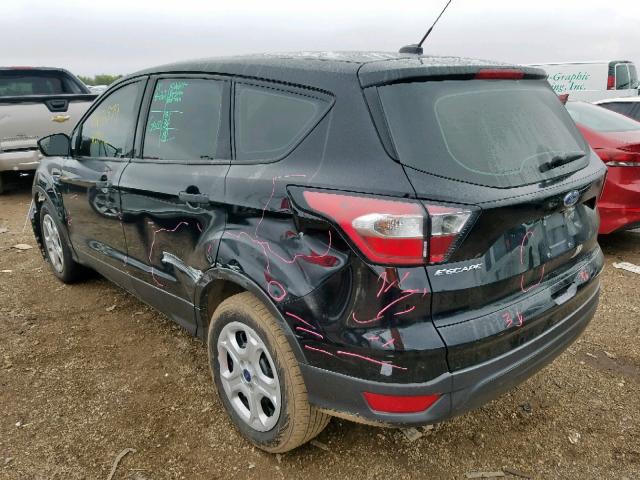 1FMCU0F70HUC74014 - 2017 FORD ESCAPE S BLACK photo 3