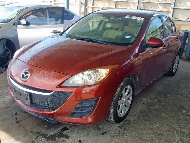 JM1BL1SF6A1160290 - 2010 MAZDA 3 I RED photo 2