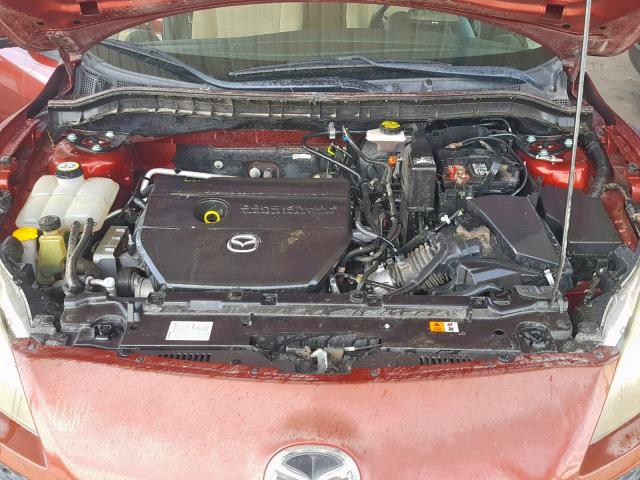 JM1BL1SF6A1160290 - 2010 MAZDA 3 I RED photo 7