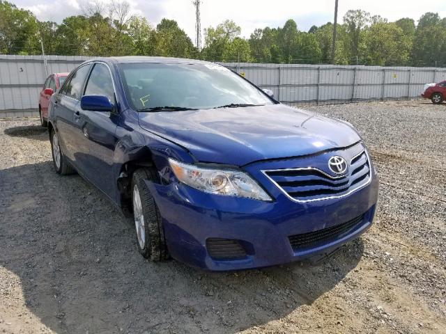 4T1BF3EK9BU691412 - 2011 TOYOTA CAMRY BASE BLUE photo 1