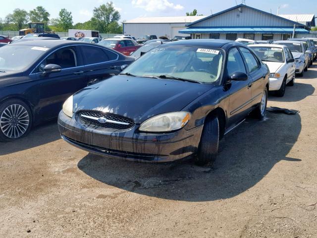 1FAFP55U43G154646 - 2003 FORD TAURUS SES BLACK photo 2