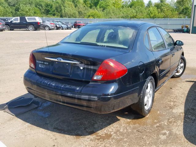 1FAFP55U43G154646 - 2003 FORD TAURUS SES BLACK photo 4