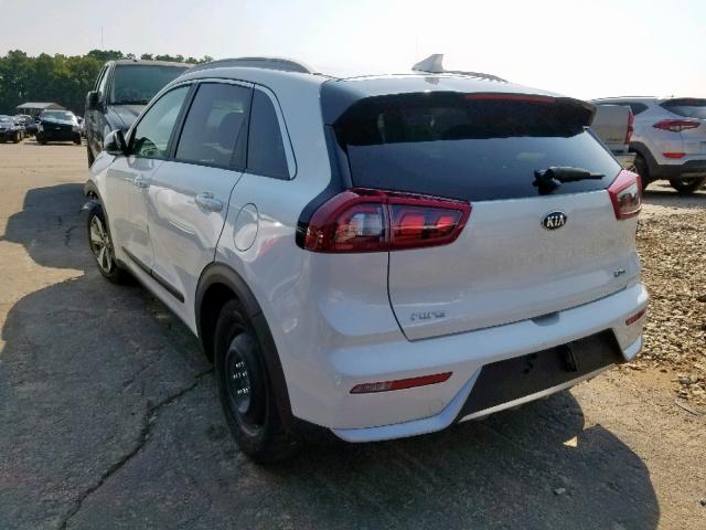 KNDCB3LC4K5219113 - 2019 KIA NIRO FE WHITE photo 3