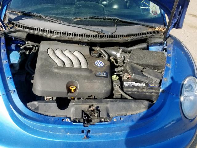 3VWCK21C31M428085 - 2001 VOLKSWAGEN NEW BEETLE Mavi foto 7