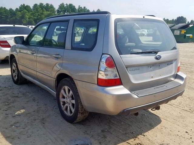 JF1SG65656H718017 - 2006 SUBARU FORESTER 2 GRAY photo 3