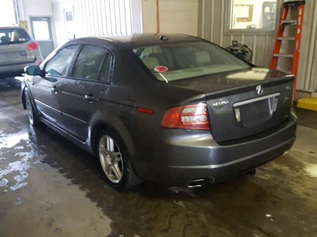 19UUA66258A032850 - 2008 ACURA TL GRAY photo 3