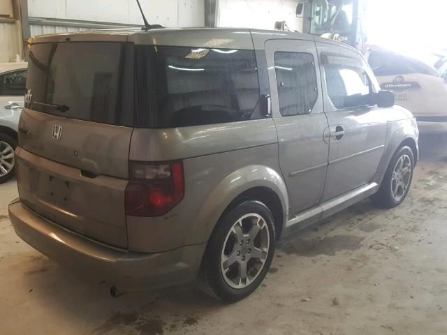 5J6YH18978L000182 - 2008 HONDA ELEMENT SC GRAY photo 4