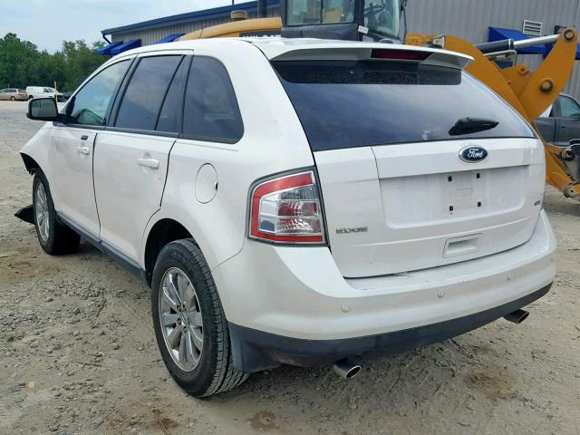 2FMDK3JC2ABB19668 - 2010 FORD EDGE SEL WHITE photo 3