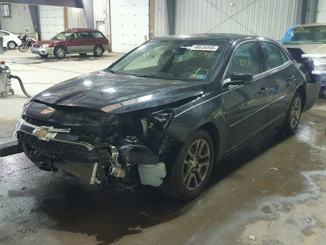 1G11C5SL1EF184507 - 2014 CHEVROLET MALIBU 1LT BLACK photo 2