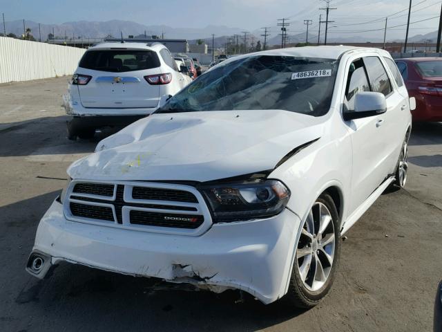 1C4SDHCT2EC513810 - 2014 DODGE DURANGO R/ WHITE photo 2