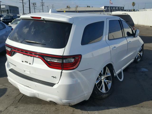 1C4SDHCT2EC513810 - 2014 DODGE DURANGO R/ WHITE photo 4