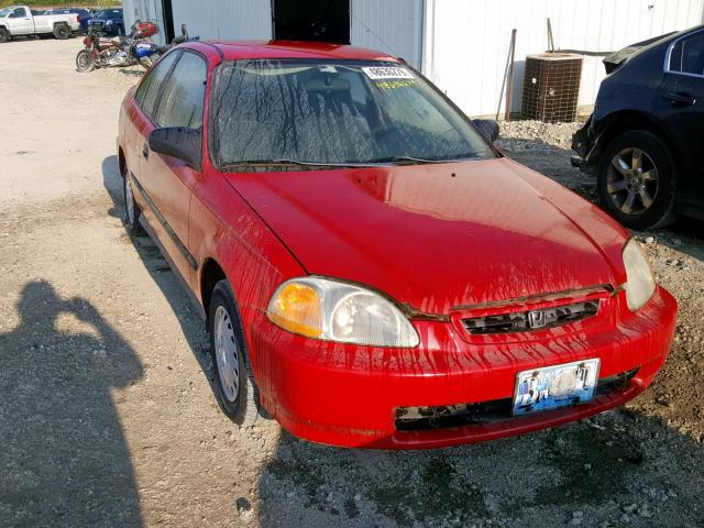 1HGEJ6123TL053852 - 1996 HONDA CIVIC DX RED photo 1