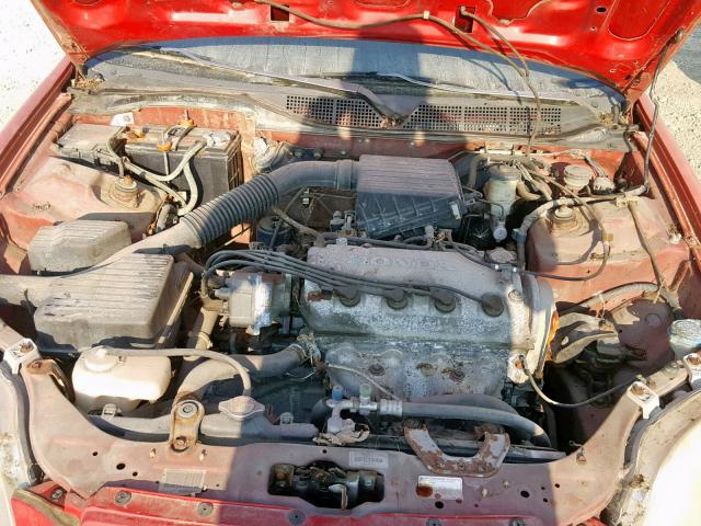 1HGEJ6123TL053852 - 1996 HONDA CIVIC DX RED photo 7