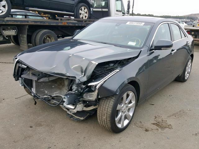 1G6AB5RA4E0141624 - 2014 CADILLAC ATS LUXURY GRAY photo 2