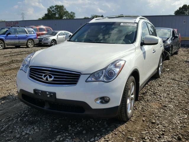 JNKAJ09F78M360491 - 2008 INFINITI EX35 BASE WHITE photo 2