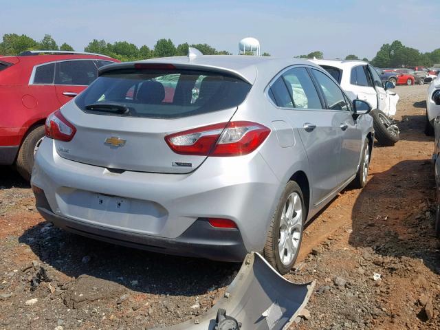 3G1BF6SM0HS549558 - 2017 CHEVROLET CRUZE PREM SILVER photo 4