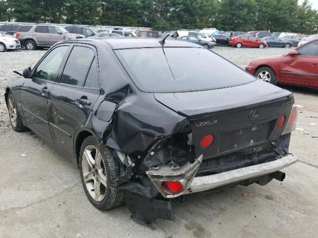 JTHBD192740088508 - 2004 LEXUS IS 300 BLACK photo 3