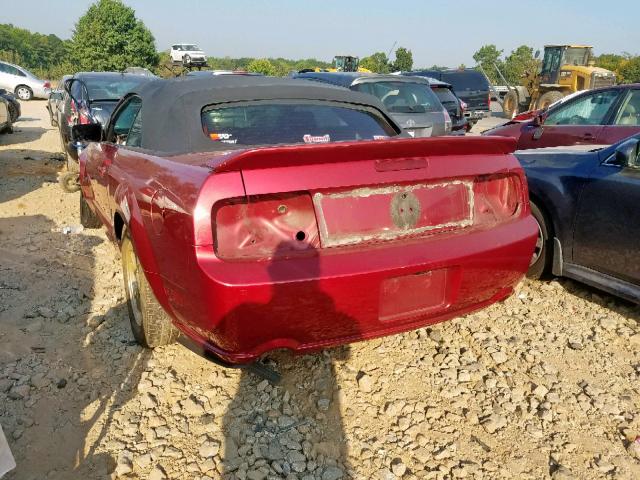 1ZVHT85H575259312 - 2007 FORD MUSTANG GT RED photo 3