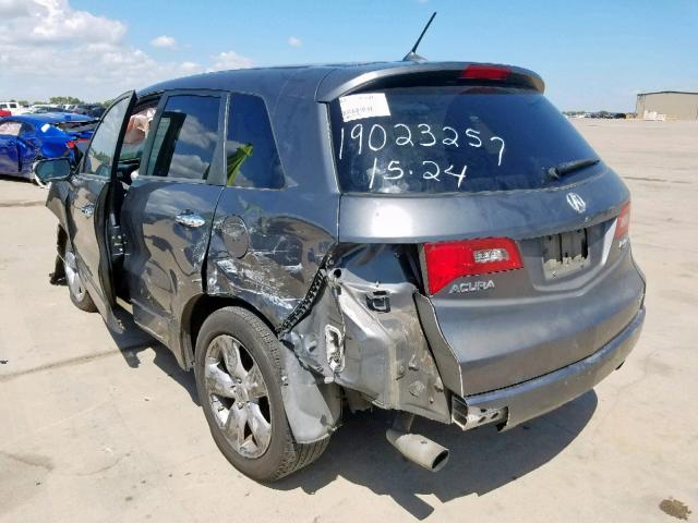 5J8TB18208A012031 - 2008 ACURA RDX SILVER photo 3