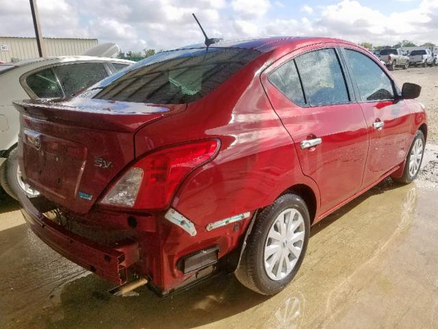 3N1CN7AP6FL956651 - 2015 NISSAN VERSA S RED photo 4