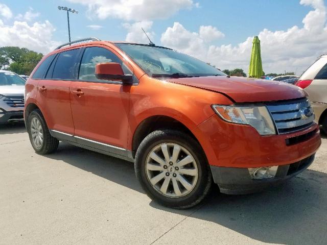 2FMDK38C87BB24579 - 2007 FORD EDGE SEL ORANGE photo 1