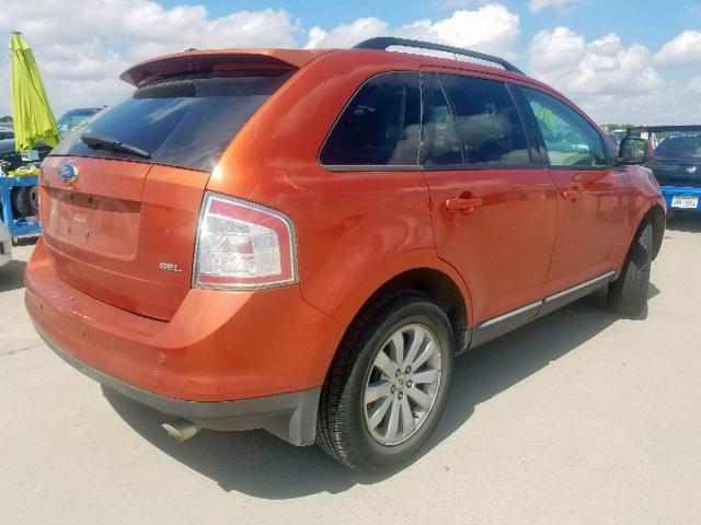 2FMDK38C87BB24579 - 2007 FORD EDGE SEL ORANGE photo 4